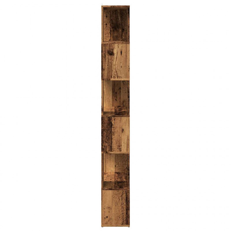 Regał na książki/przegroda, stare drewno, 60x24x186 cm
