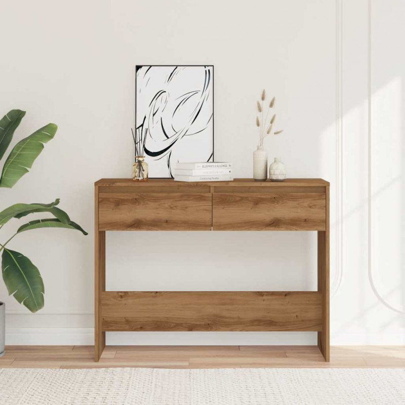 Stolik konsolowy, dąb artisan, 100x35x76,5 cm