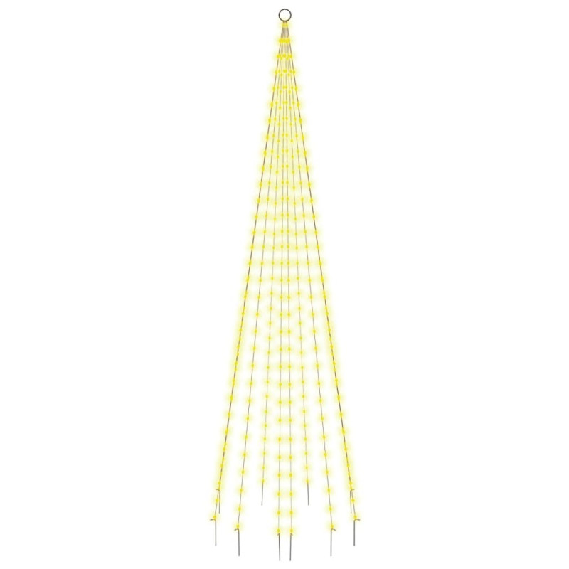 Choinka do montażu na maszcie, 310 ciepłych białych LED, 300 cm