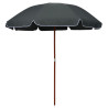 Parasol ogrodowy na stalowym słupku, 240 cm, antracytowy