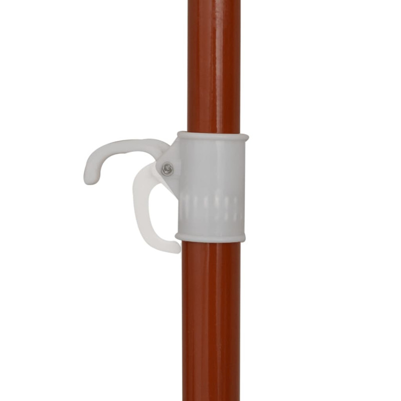 Parasol ogrodowy na stalowym słupku, 240 cm, antracytowy