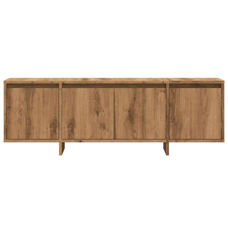 Szafka TV, dąb artisan, 120x30x40,5 cm, materiał drewnopochodny