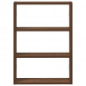 Półka ścienna, brązowy dąb, 43x9x60 cm, materiał drewnopochodny