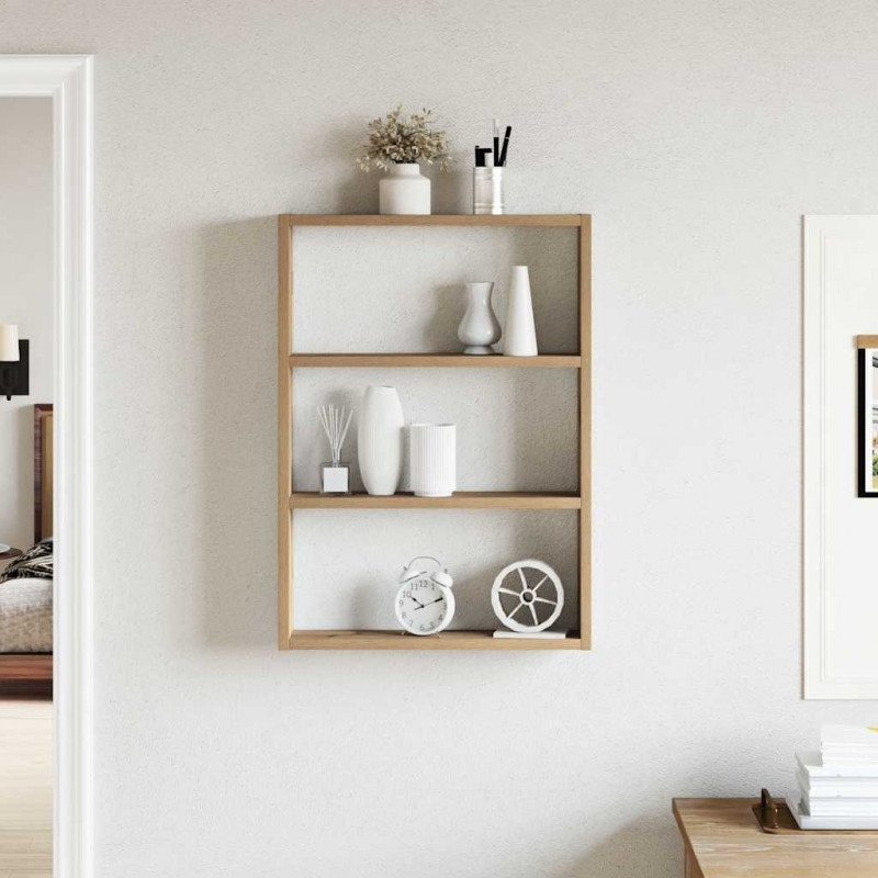 Półka ścienna, dąb artisan, 43x9x60 cm, materiał drewnopochodny