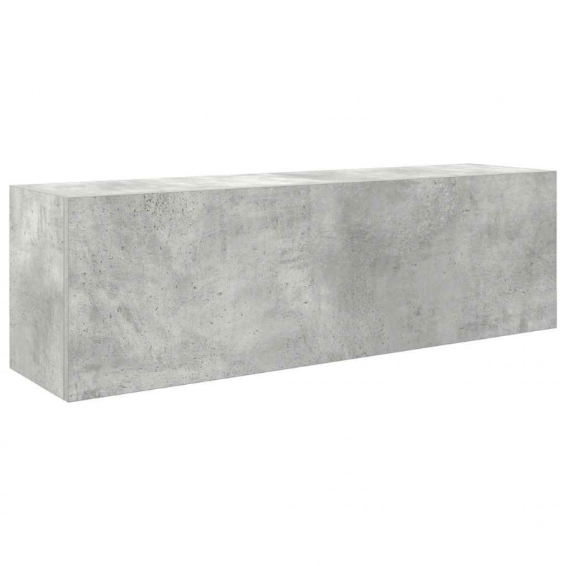 Wisząca szafka łazienkowa, szarość betonu, 100x25x30 cm