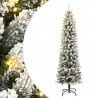 Sztuczna choinka, ośnieżona, 150 lampek LED, 120 cm