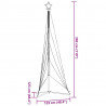 Lampki choinkowe, 525 niebieskich LED, 302 cm
