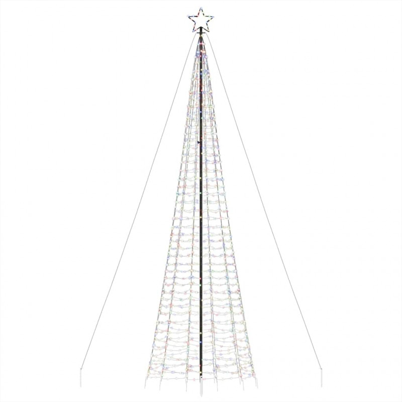 Choinka z lampek, z kołkami, 1534 kolorowych LED, 500 cm