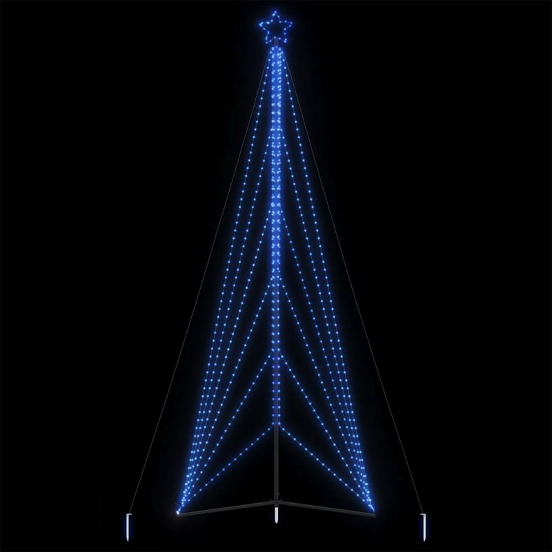 Lampki choinkowe, 861 niebieskich LED, 478 cm