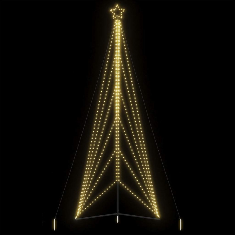 Lampki choinkowe, 861 ciepłych białych LED, 478 cm