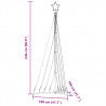 Lampki choinkowe, 447 ciepłych białych LED, 249 cm
