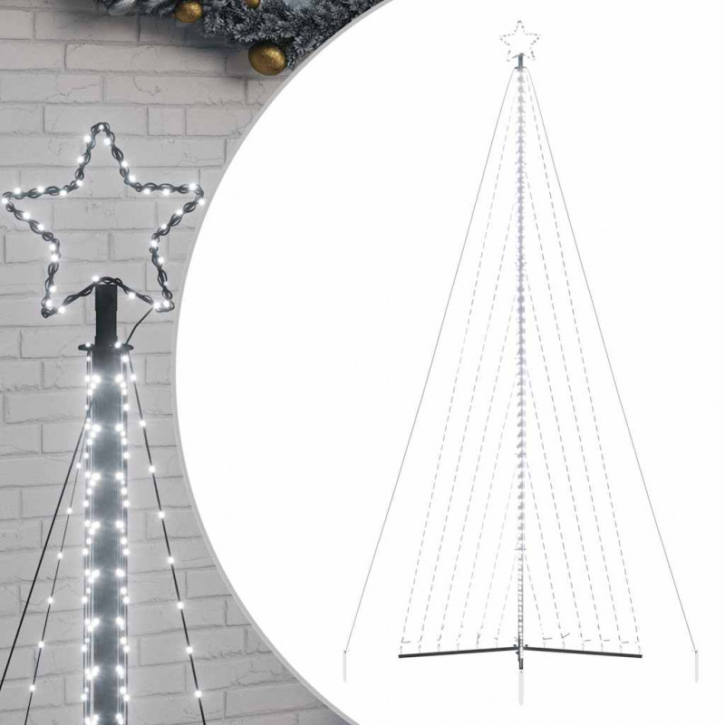 Lampki choinkowe, 789 zimnych białych LED, 476 cm