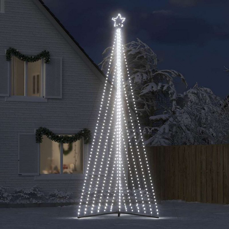 Lampki choinkowe, 789 zimnych białych LED, 476 cm