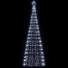 Stożkowa choinka z lampek, 550 zimnych białych LED, 304 cm