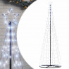 Stożkowa choinka z lampek, 550 zimnych białych LED, 304 cm