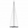 Stożkowa choinka z lampek, 550 zimnych białych LED, 304 cm
