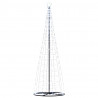 Stożkowa choinka z lampek, 550 zimnych białych LED, 304 cm