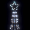 Stożkowa choinka z lampek, 550 zimnych białych LED, 304 cm