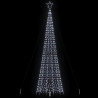 Choinka z lampek, z kołkami, 1534 zimnych białych LED, 500 cm