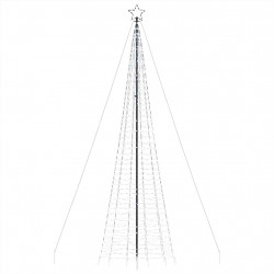 Choinka z lampek, z kołkami, 1534 zimnych białych LED, 500 cm