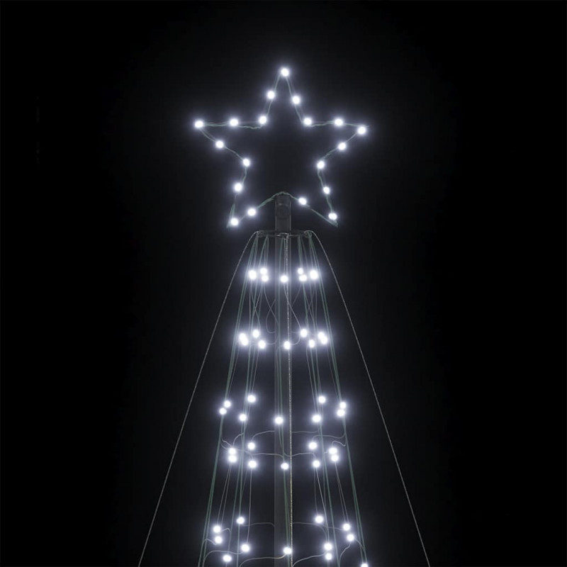 Choinka z lampek, z kołkami, 1534 zimnych białych LED, 500 cm