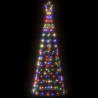 Stożkowa choinka z lampek, 200 kolorowych LED, 182 cm