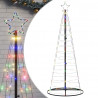 Stożkowa choinka z lampek, 200 kolorowych LED, 182 cm
