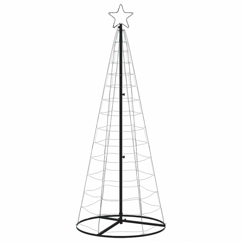 Stożkowa choinka z lampek, 200 kolorowych LED, 182 cm
