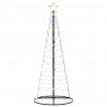 Stożkowa choinka z lampek, 200 kolorowych LED, 182 cm