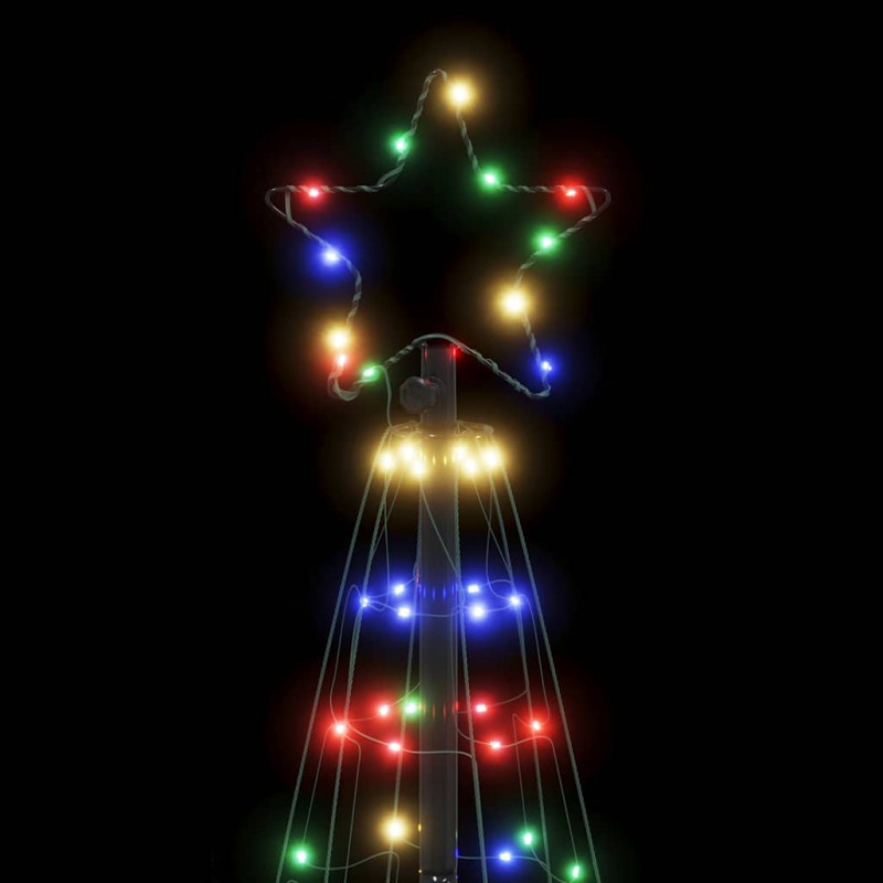 Stożkowa choinka z lampek, 200 kolorowych LED, 182 cm