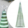 Stożkowa choinka z lampek, 475 zimnych białych LED, 247 cm