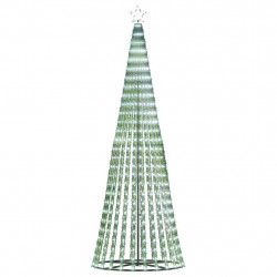 Stożkowa choinka z lampek, 475 zimnych białych LED, 247 cm