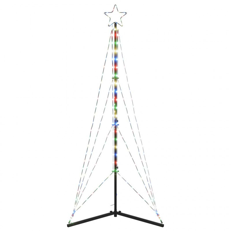Lampki choinkowe, 363 kolorowych LED, 182 cm