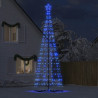 Stożkowa choinka z lampek, 1534 niebieskich LED, 503 cm