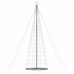 Stożkowa choinka z lampek, 1534 niebieskich LED, 503 cm