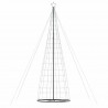 Stożkowa choinka z lampek, 1534 niebieskich LED, 503 cm