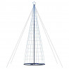 Stożkowa choinka z lampek, 1534 niebieskich LED, 503 cm
