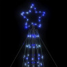 Stożkowa choinka z lampek, 1534 niebieskich LED, 503 cm