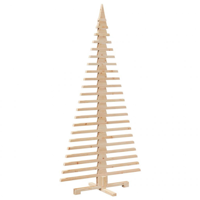Drewniana choinka do udekorowania, 180 cm, lite drewno sosnowe