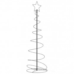 Stożkowa choinka z lampek, 120 ciepłych białych LED, 180 cm