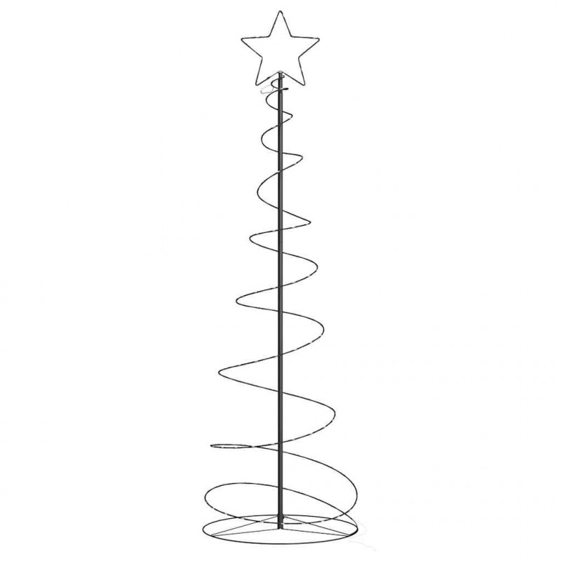 Stożkowa choinka z lampek, 120 ciepłych białych LED, 180 cm