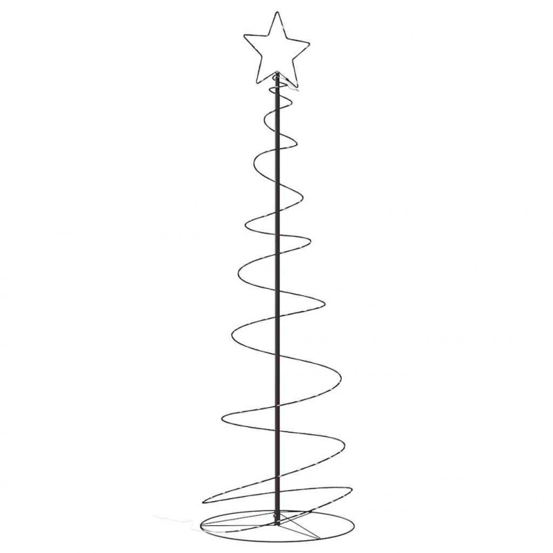 Stożkowa choinka z lampek, 120 ciepłych białych LED, 180 cm