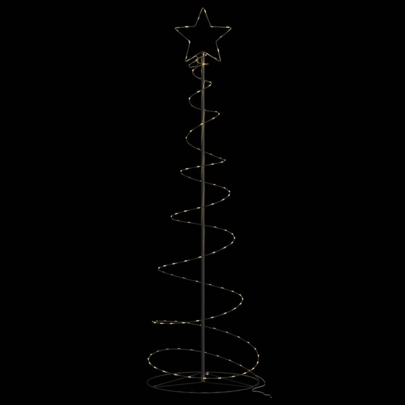 Stożkowa choinka z lampek, 120 ciepłych białych LED, 180 cm