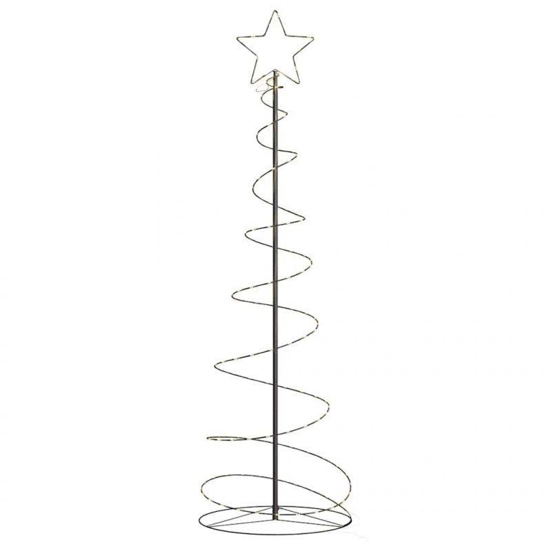 Stożkowa choinka z lampek, 120 ciepłych białych LED, 180 cm