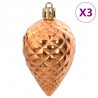 Bombki świąteczne, 98 szt., miedziane, Ø3/4/6 cm