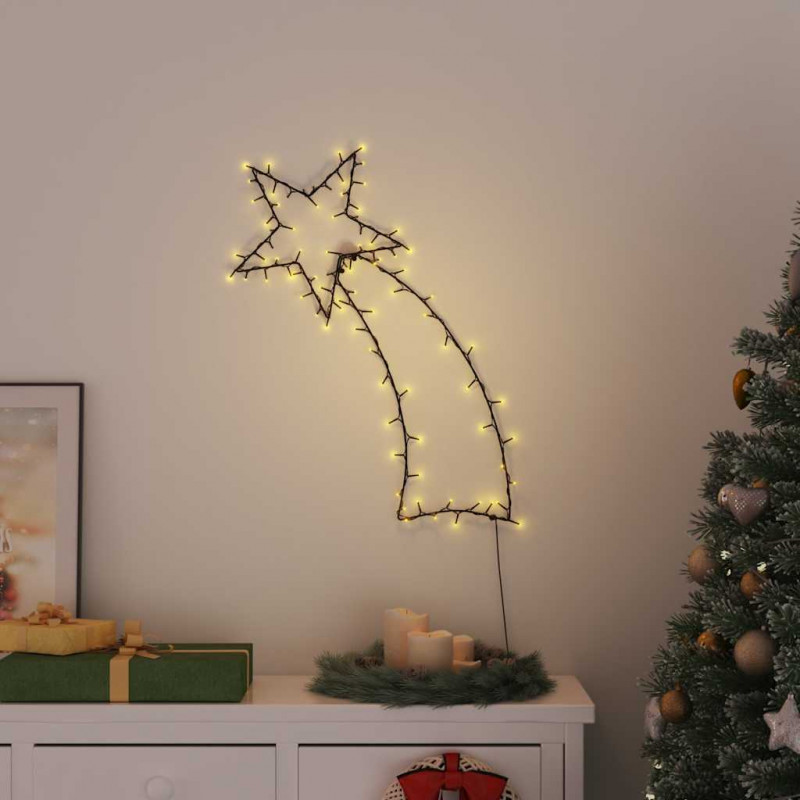 Świąteczne lampki spadająca gwiazda sylwetka, 115 LED