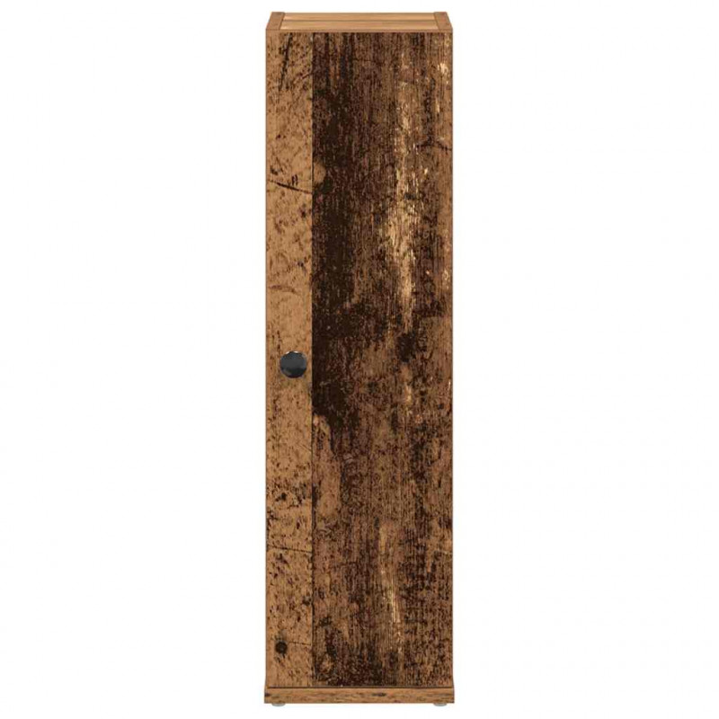 Szafka łazienkowa z uchwyty na rolki stare drewno 20,5x22x72 cm