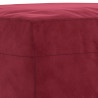 Ławka, winna czerwień, 100x35x41 cm, tapicerowana aksamitem