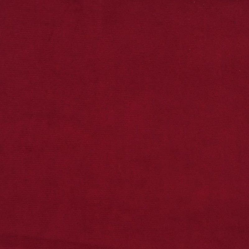 Ławka, winna czerwień, 100x35x41 cm, tapicerowana aksamitem