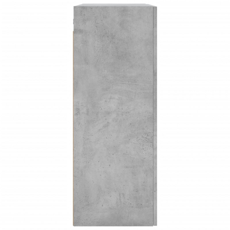 Szafka wisząca, szarość betonu, 69,5x34x90 cm
